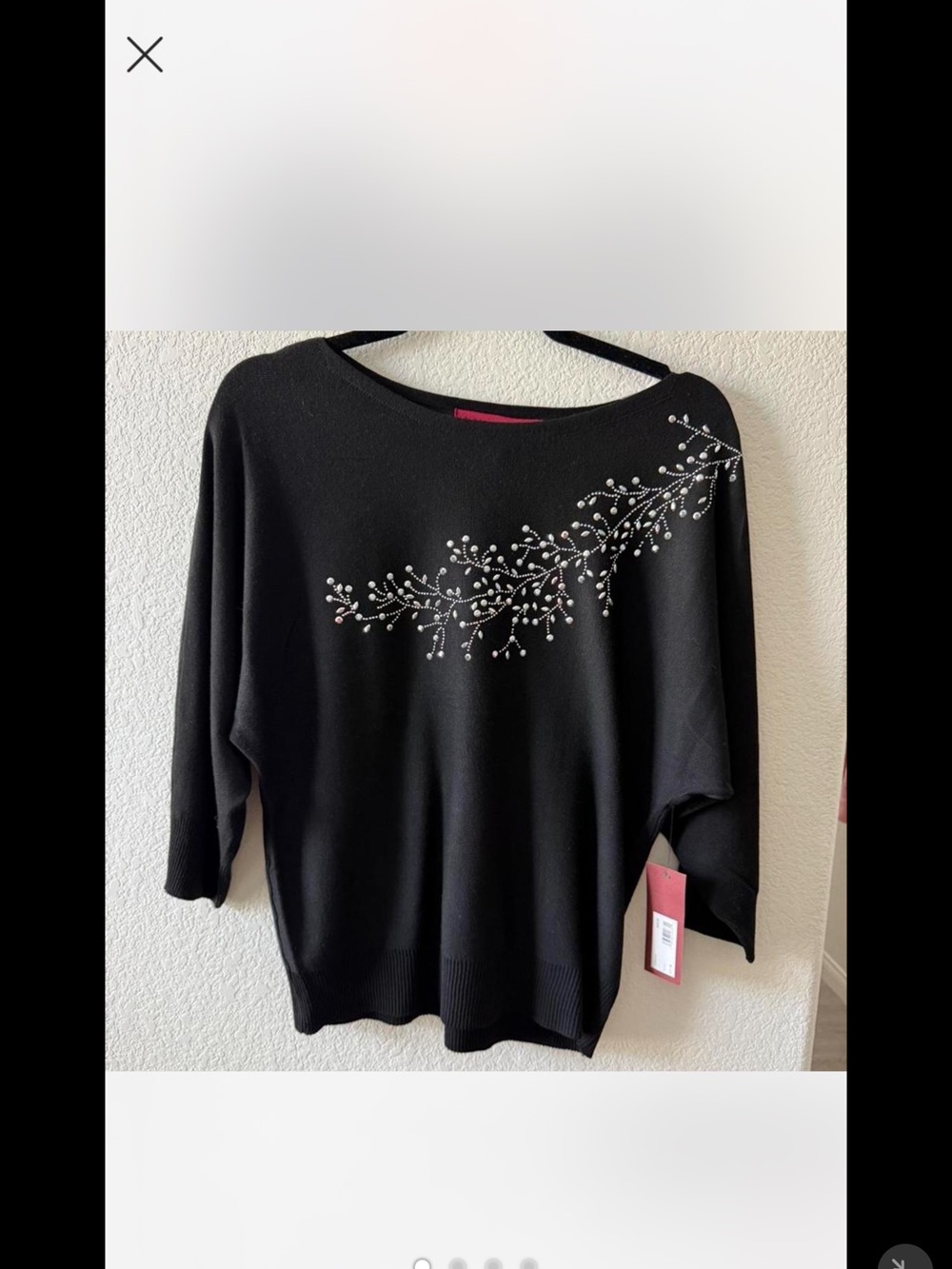 Scarlett Black Top with Red Label